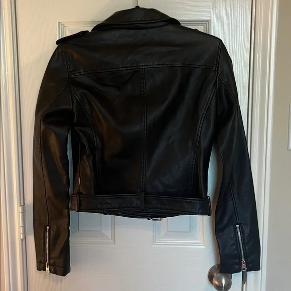 Levi’s Faux Leather Moto Belted Jacket - Picture 4 of 10